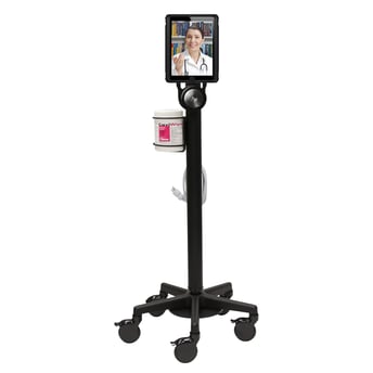 Mov-it Telesitter Roll Stand_frontviewspeakerandtablet